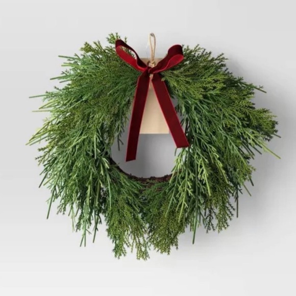 Christmas Draping Cedar Mini Wreath (Set of 2) - Room Essentials Target 2024 - Picture 2 of 5